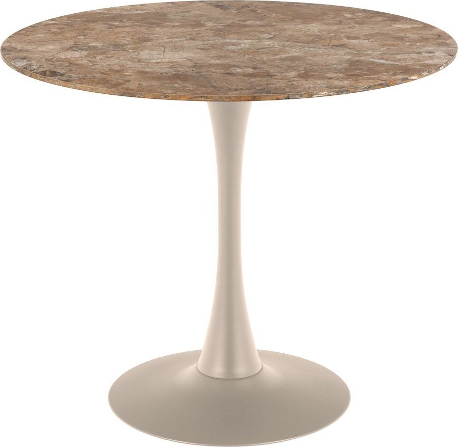 Kulatý jídelní stůl s keramickou deskou ø 90 cm Malta – Actona Actona