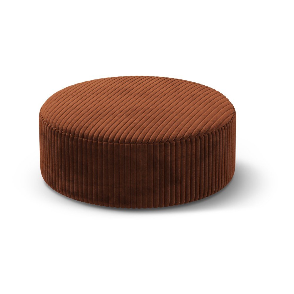 Manšestrový taburet v cihlové barvě Dia – Micadoni Micadoni