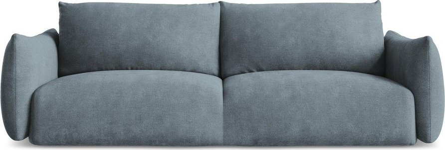 Modrá žinylková rozkládací pohovka 230 cm Leila – Makamii Makamii