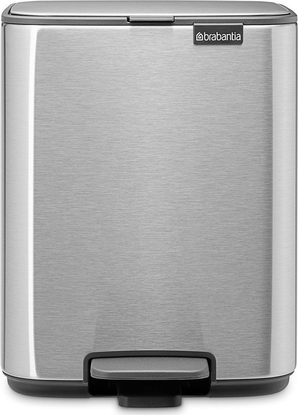 Nášlapný ocelový odpadkový koš v matně stříbrné barvě 7 l Bo – Brabantia Brabantia