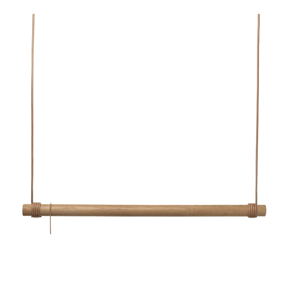 Nástěnný věšák z dubového dřeva v přírodní barvě 110 cm Swing L – LIND DNA Lind DNA