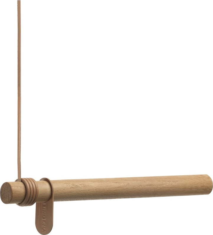 Nástěnný věšák z dubového dřeva v přírodní barvě 50 cm Swing – LIND DNA Lind DNA