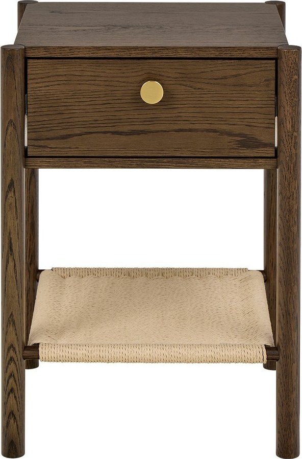 Noční stolek v dekoru dubu v tmavě přírodní barvě Monfort – Actona Actona