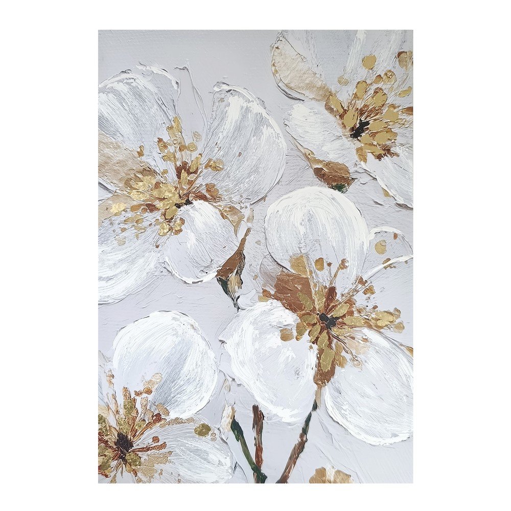 Obraz s ručně malovanými prvky 70x100 cm Petal Glow – Styler Styler