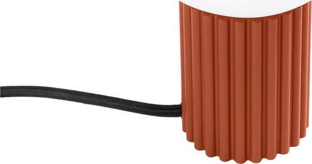 Oranžová stolní lampa se skleněným stínidlem (výška 19 cm) Orbital – Sollux Sollux