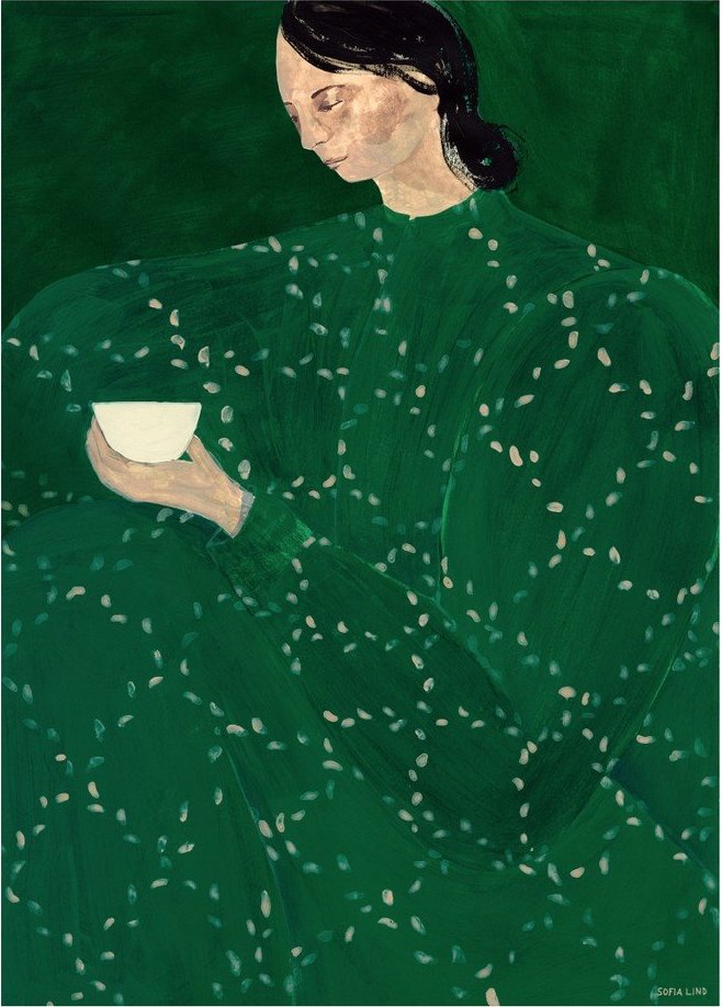 Plakát 30x40 cm Coffee Alone At Place De Clichy – Sofia Lind – The Poster Club The Poster Club