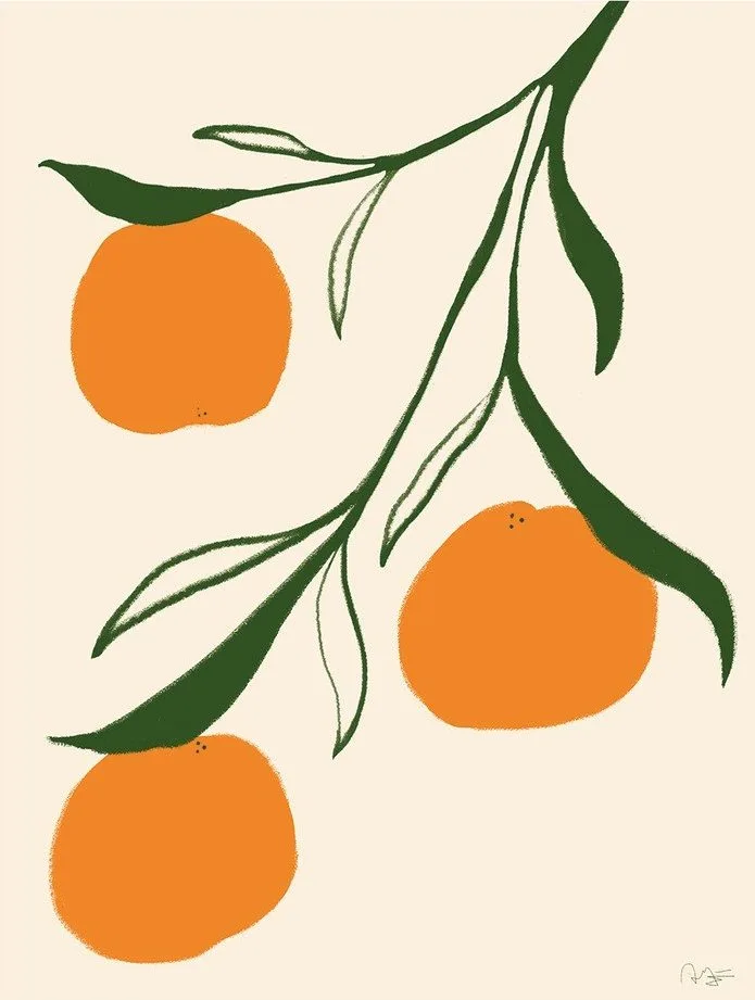 Plakát 30x40 cm Orange – Anna Mörner – The Poster Club