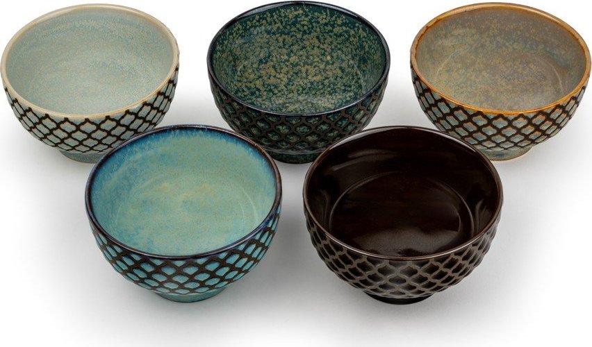 Porcelánové šálky v sadě 5 ks 200 ml Sara – Bredemeijer Bredemeijer