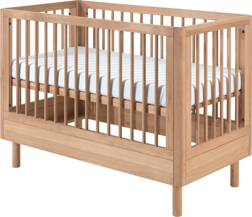 Postýlka z dubového dřeva s nastavitelnou výškou 60x120 cm v přírodní barvě Forrest – Vipack Vipack