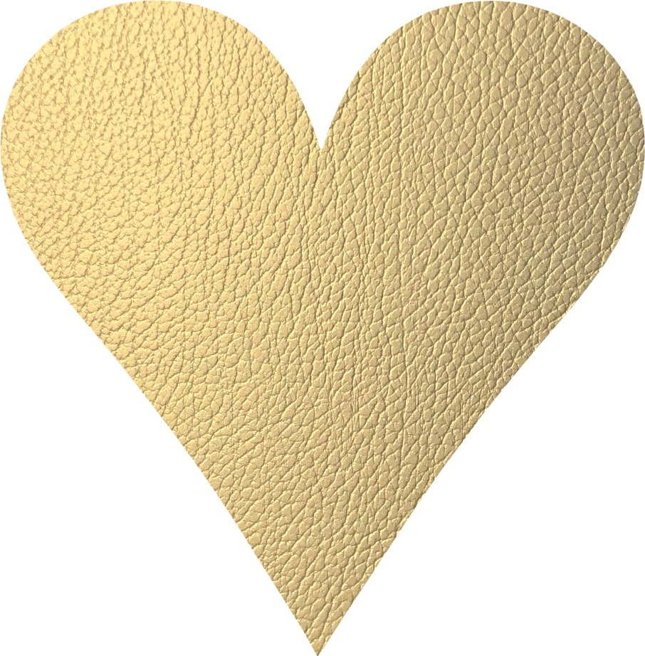 Prostírání z eko kůže 30x30 cm Heart Hippo – LIND DNA Lind DNA