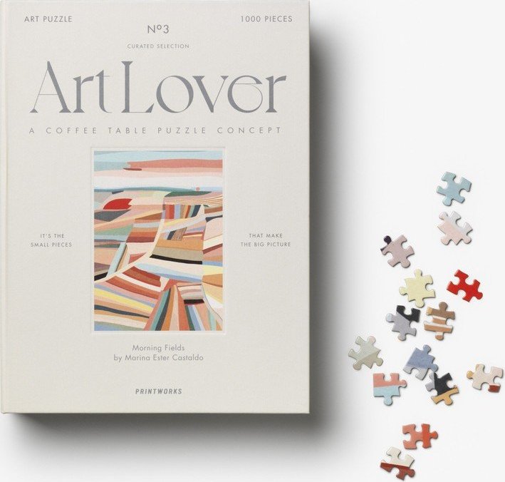 Puzzle (počet dílků 1000) Morning Fields – Printworks Printworks