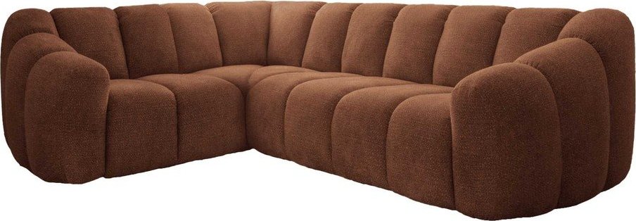 Rohová pohovka v terakotové barvě (levý roh/do L) Shell – Miuform Miuform