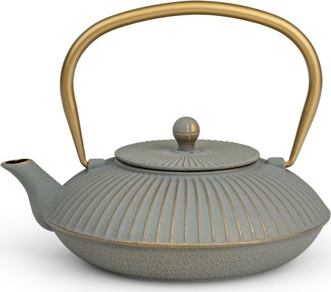 Šedá konvice na čaj z litiny 1