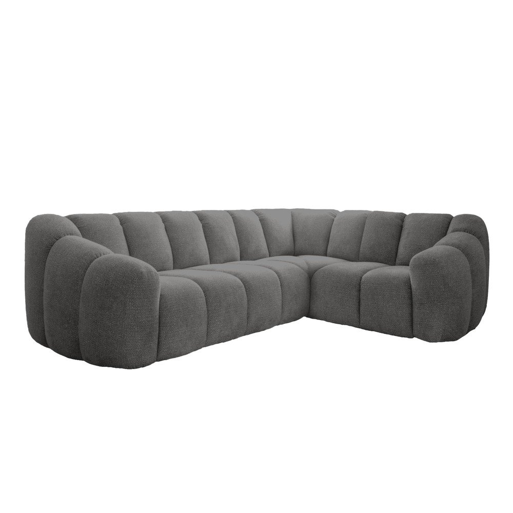 Šedá rohová pohovka (pravý roh/do L) Shell – Miuform Miuform