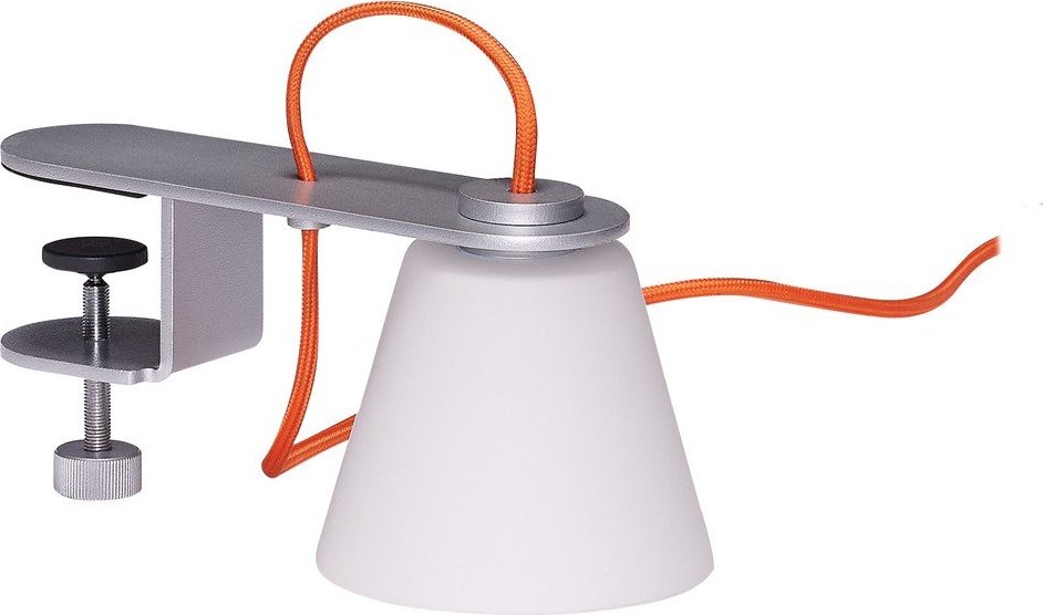 Šedá stolní lampa se skleněným stínidlem (výška 23 cm) Lure – Hübsch Hübsch