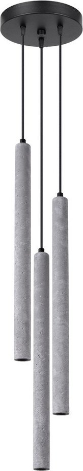 Šedé betonové závěsné svítidlo ø 19