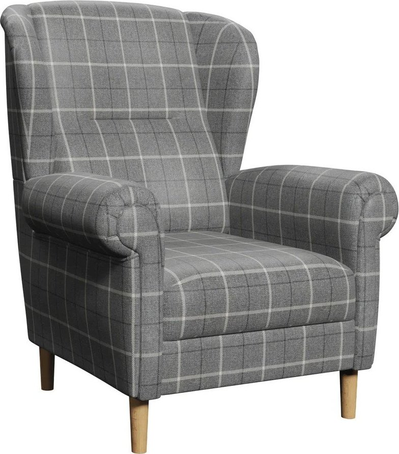 Šedé křeslo ušák Swan – Ropez Ropez