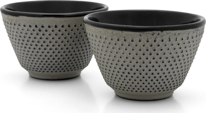 Šedé šálky v sadě 2 ks z litiny 100 ml Jang – Bredemeijer Bredemeijer