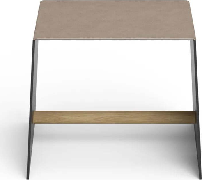 Šedobéžová kovová stolička Bull – LIND DNA Lind DNA