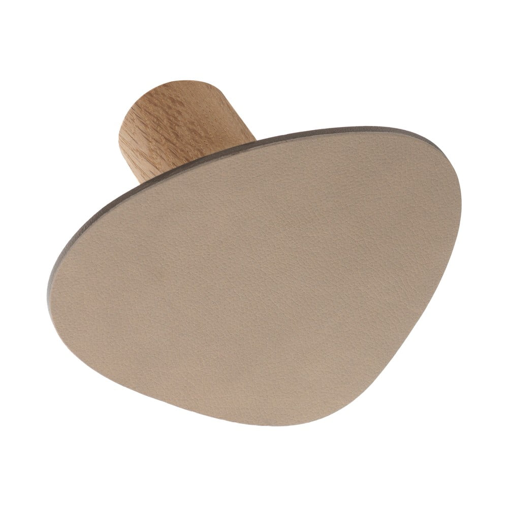 Šedobéžový nástěnný ocelový háček Dot L Nupo – LIND DNA Lind DNA