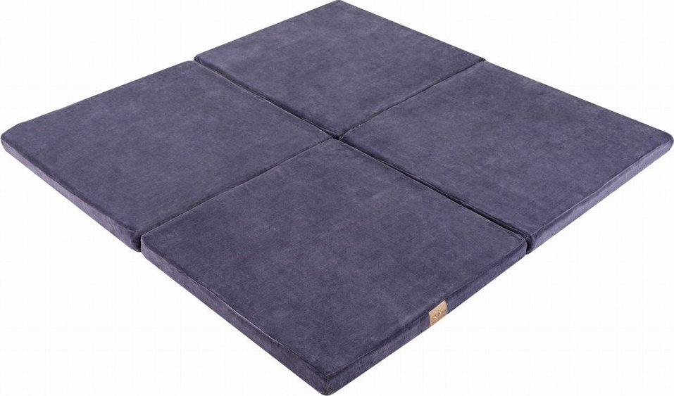 Šedomodrá dětská hrací podložka 120x120 cm – Meowbaby MeowBaby