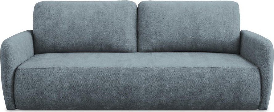 Šedomodrá žinylková rozkládací/s úložným prostorem pohovka 218 cm Lilo – Makamii Makamii