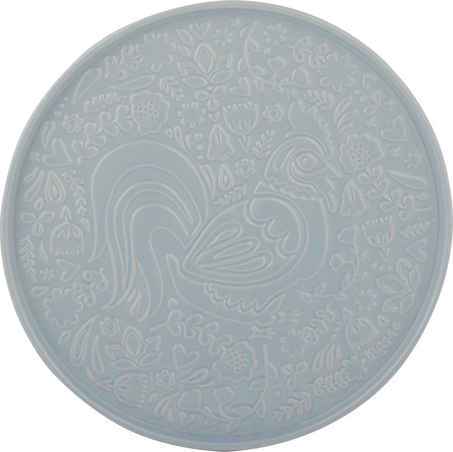 Šedomodrý servírovací keramický talíř ø 30 cm Home to Roost – Mason Cash Mason Cash