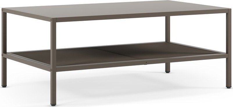 Šedý kovový konferenční stolek 60x100 cm Fayna – Marckeric Marckeric
