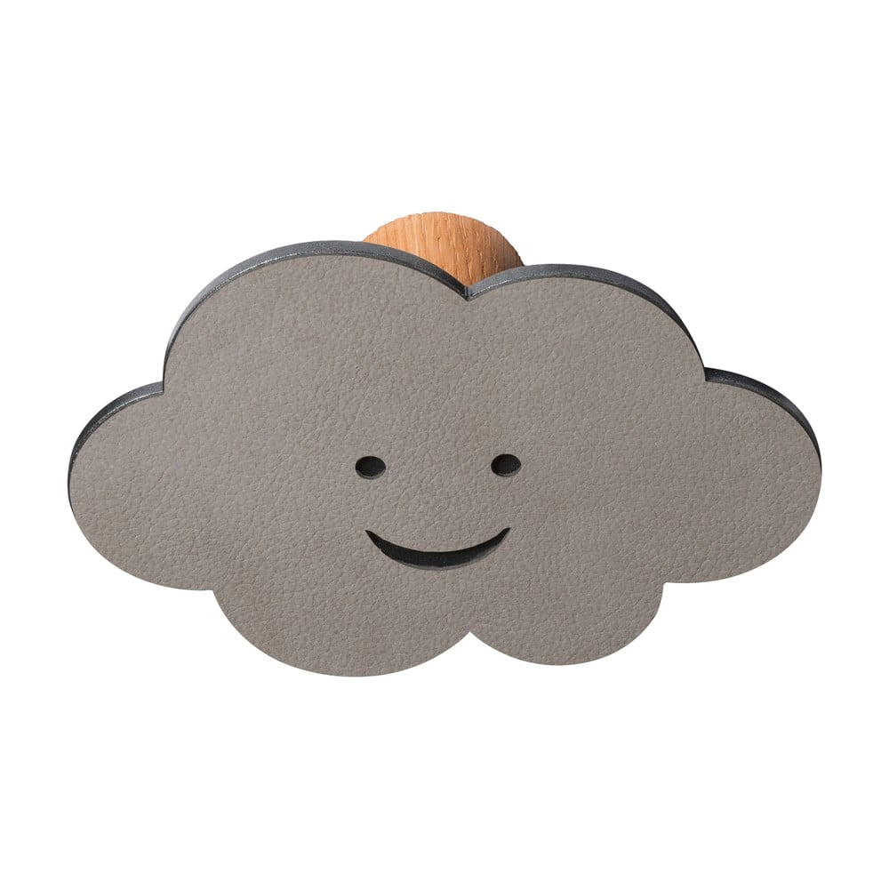 Šedý nástěnný ocelový háček Cloud Dot Nupo – LIND DNA Lind DNA