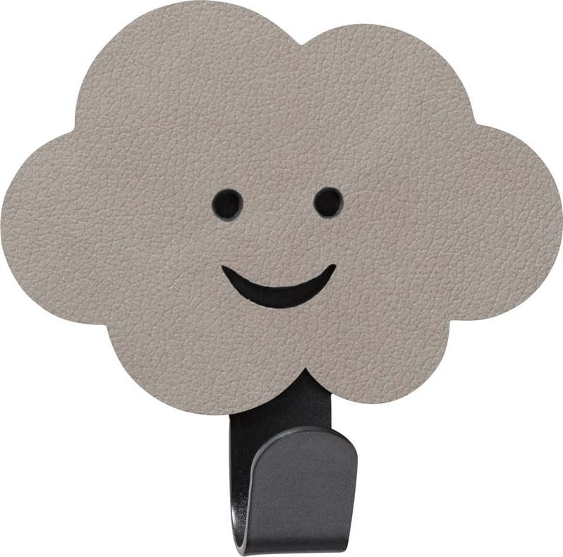 Šedý ocelový háček bez vrtání Cloud Nupo – LIND DNA Lind DNA