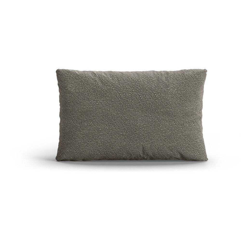 Šedý polštář na gauč z textilie bouclé Poppy – Micadoni Micadoni