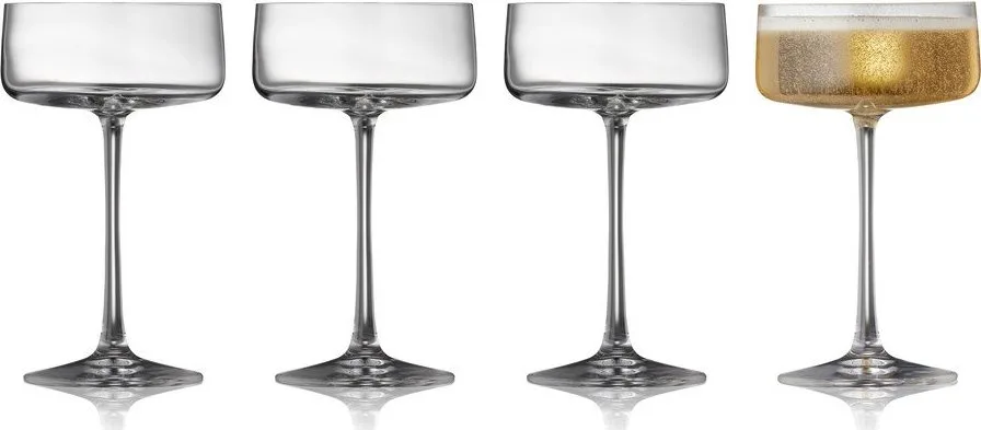Skleničky v sadě 4 ks na sekt 260 ml Zero – Lyngby Glas