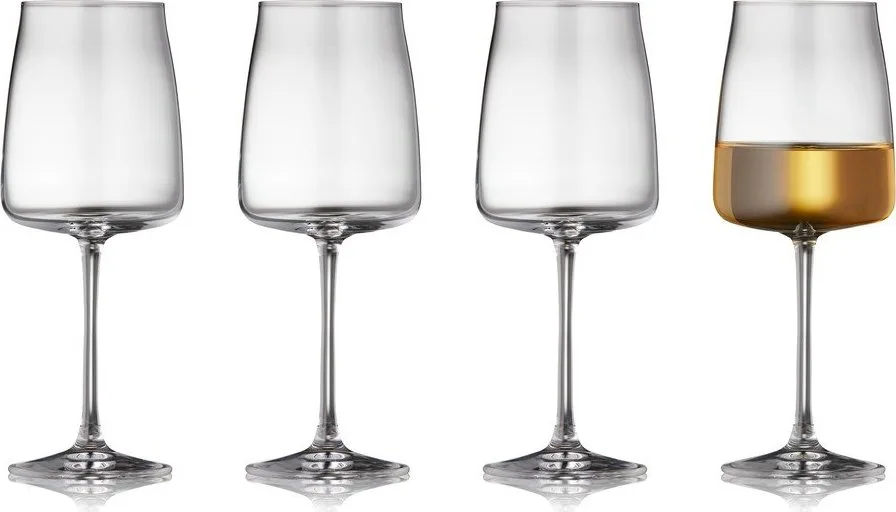 Skleničky v sadě 4 ks na víno 430 ml Zero – Lyngby Glas