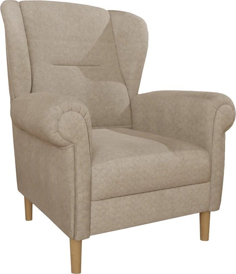 Světle hnědé křeslo ušák Swan – Ropez Ropez