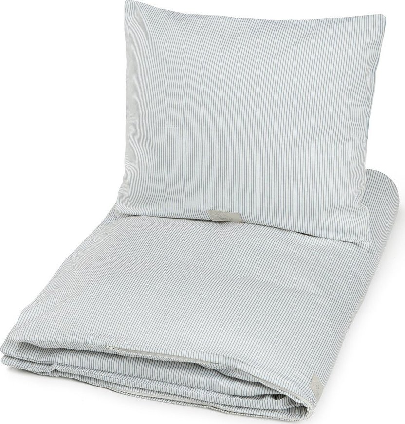 Světle modré dětské povlečení na jednolůžko z Bio bavlny 140x200 cm Classic Stripes Blue – Cam Cam Copenhagen Cam Cam Copenhagen