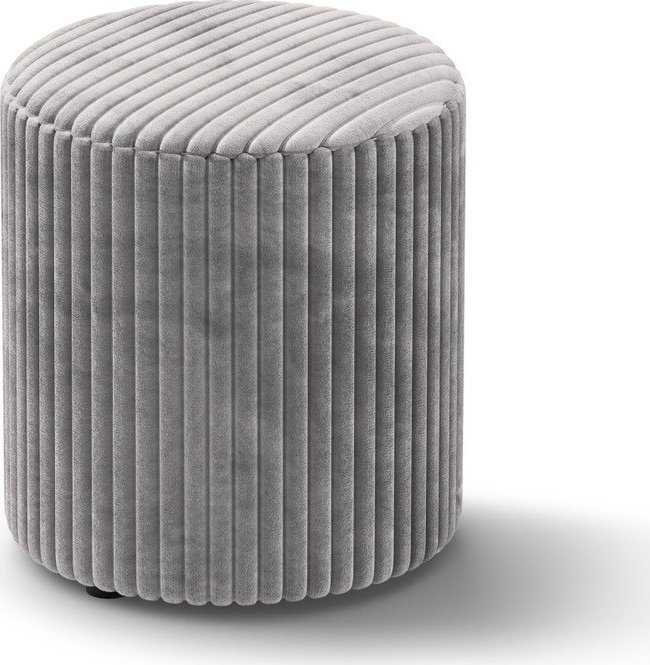 Světle šedý manšestrový taburet Dia – Micadoni Micadoni