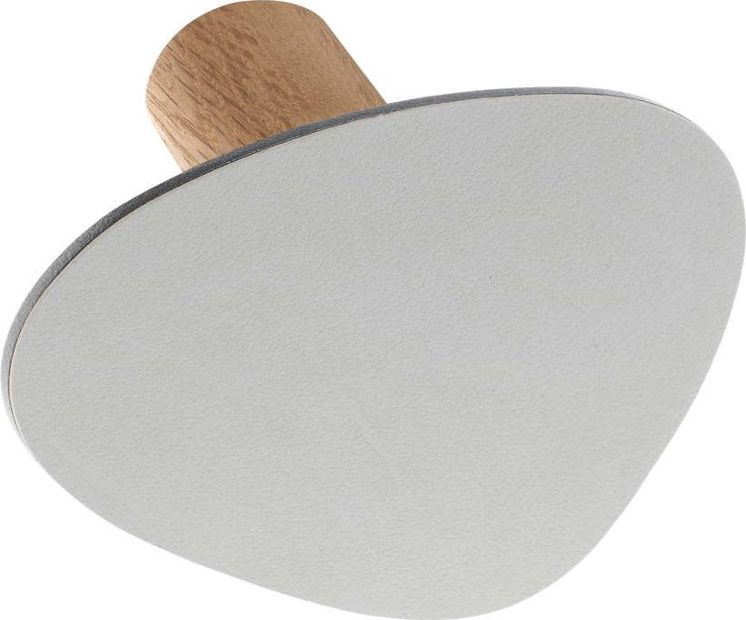 Světle šedý nástěnný ocelový háček Dot L Nupo – LIND DNA Lind DNA