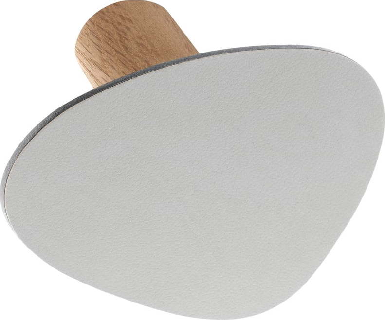 Světle šedý nástěnný ocelový háček Dot S Nupo – LIND DNA Lind DNA