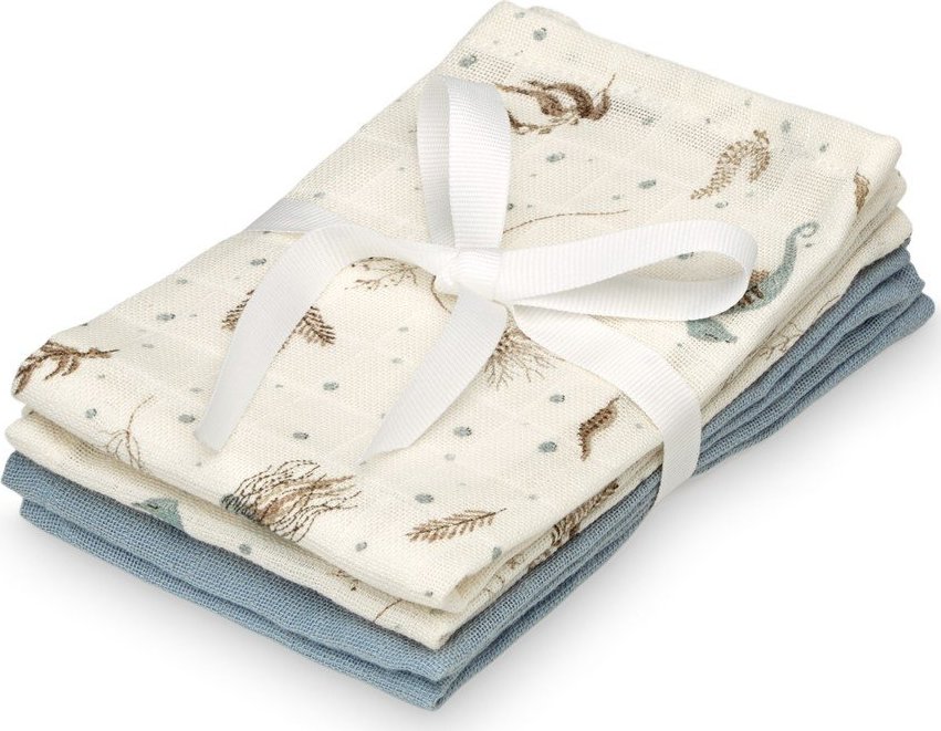 Světle žlutá žínky v sadě 4 ks z Bio bavlny 30x30 cm Sea Garden – Cam Cam Copenhagen Cam Cam Copenhagen