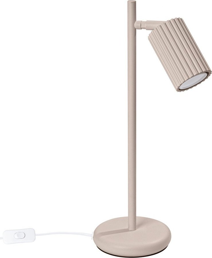 Taupe kovová stolní lampa (výška 43 cm) Gleam – Sollux Sollux