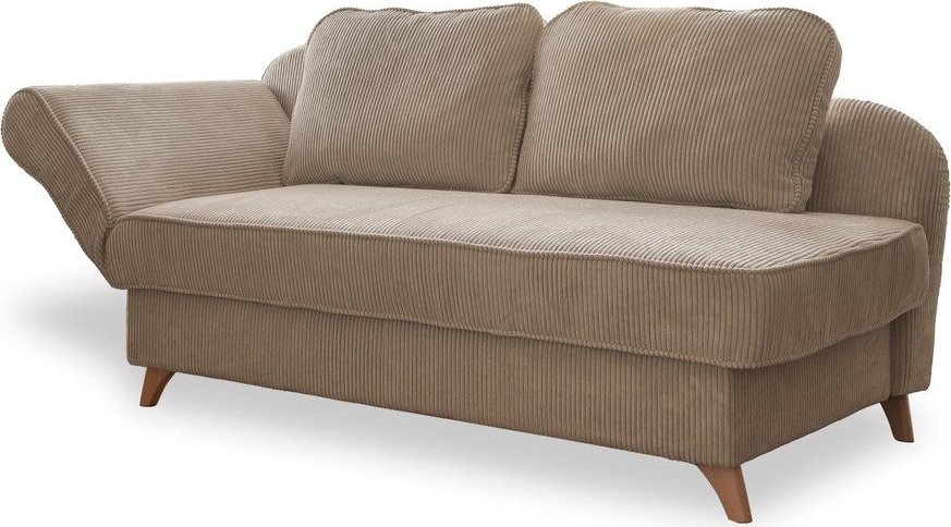 Taupe manšestrová lenoška (levý roh) Chic Charlotte – Miuform Miuform