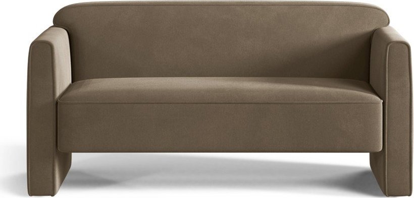 Taupe sametová pohovka 140 cm Abby – Micadoni Micadoni