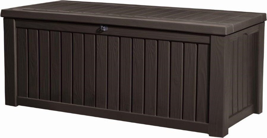Tmavě hnědý zahradní úložný box – Keter Keter