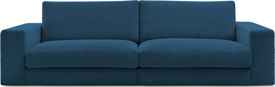 Tmavě modrá manšestrová pohovka 274 cm Leonard – Bobochic Paris Bobochic Paris