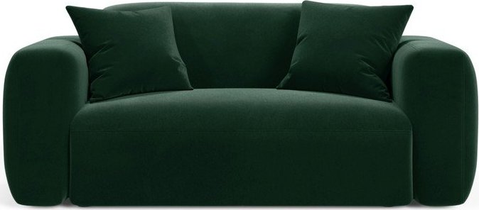 Tmavě zelená sametová pohovka 180 cm Strino – Cosmopolitan Design Cosmopolitan design