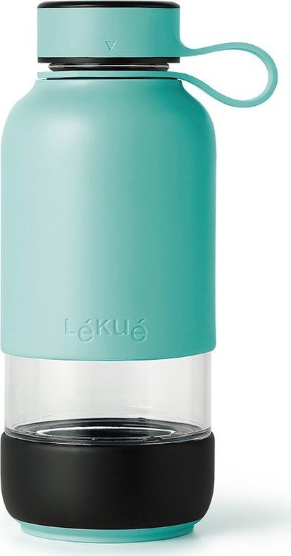 Tyrkysová cestovní skleněná lahev 500 ml To Go – Lékué LÉKUÉ