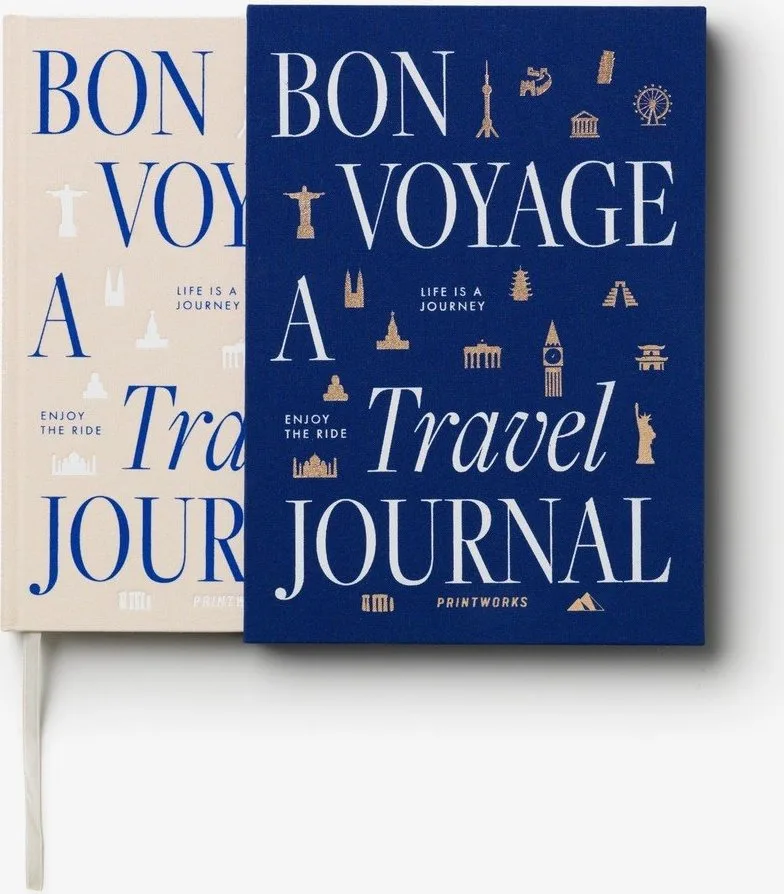 Zápisník 104 str. Bon Voyage Travel Journal – Printworks