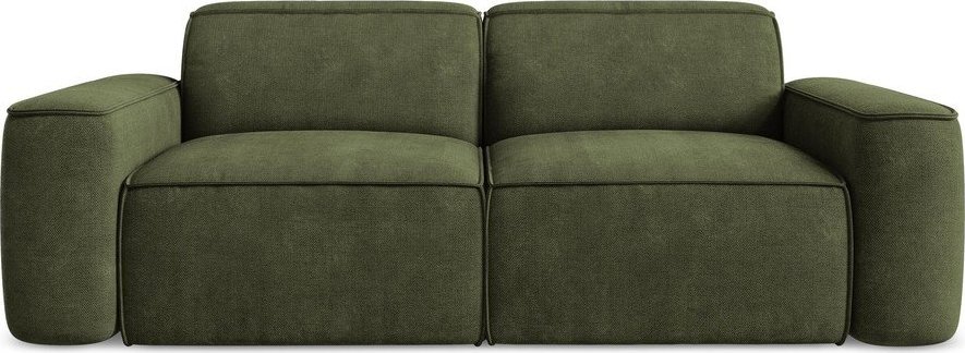 Zelená žinylková pohovka 204 cm Omao – Makamii Makamii