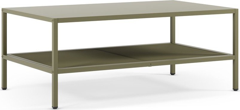 Zelený kovový konferenční stolek 60x100 cm Fayna – Marckeric Marckeric