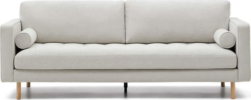 Žinylková pohovka šedobéžová 222 cm Debra – Kave Home Kave Home